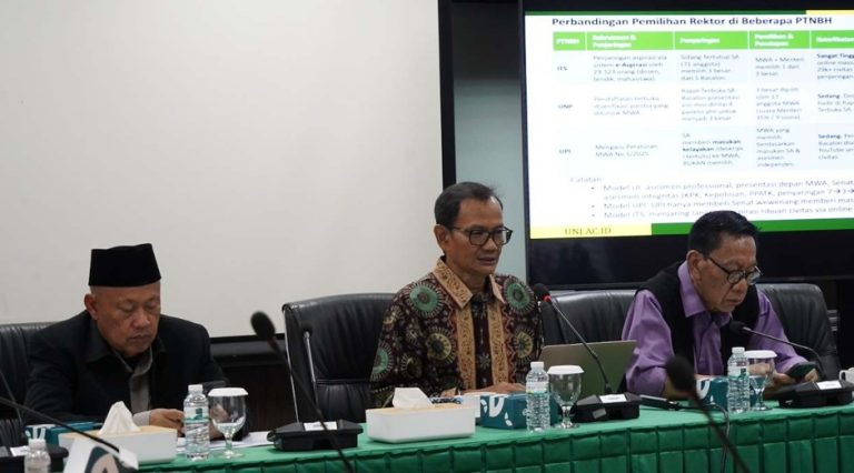 Serap Aspirasi Organ Rektor, MWA UNJ Diskusikan Draf Peraturan Pemilihan Rektor